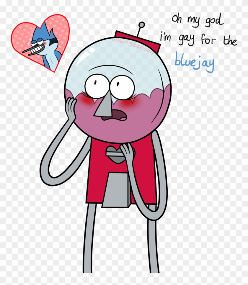 Benson Is Gay For The Bluejay By Bensons-suit - Regular Show Benson Cute #1035901