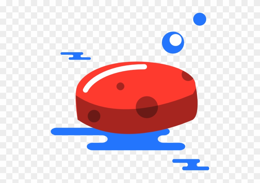 Red, Blue, Soap Icon Image - Jabon Icono #1035912