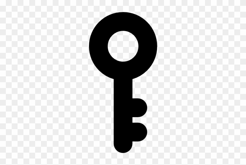 Key Silhouette Security Tool Interface Symbol Of Password - Vertical Key Png #1036020