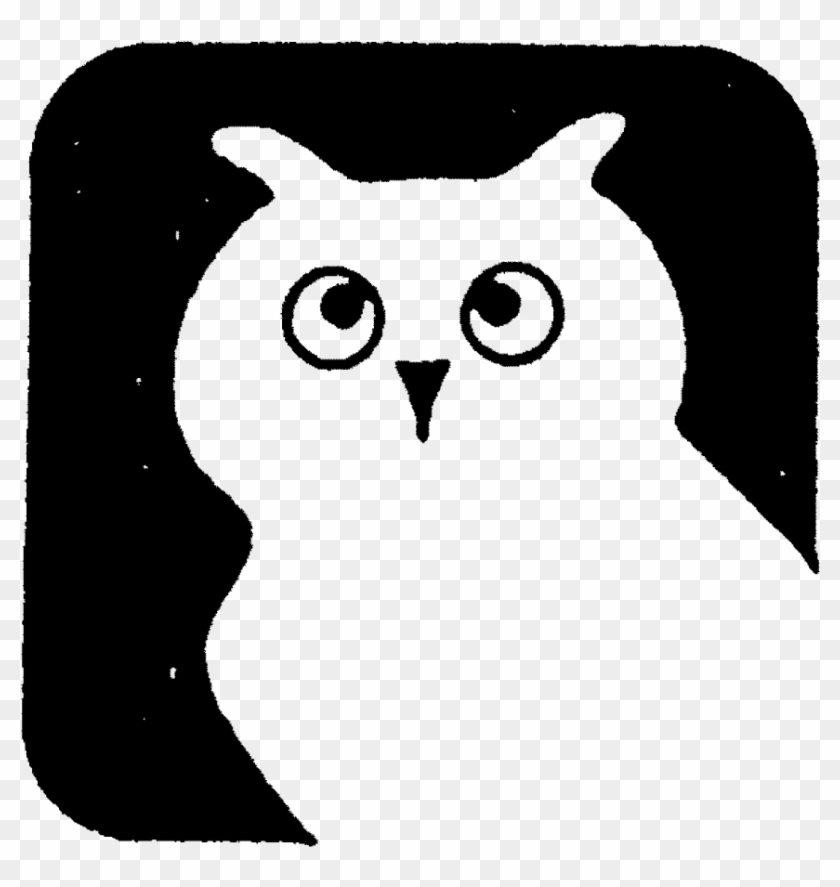 Night Owl Rubber Stamp - Cartoon #1036104