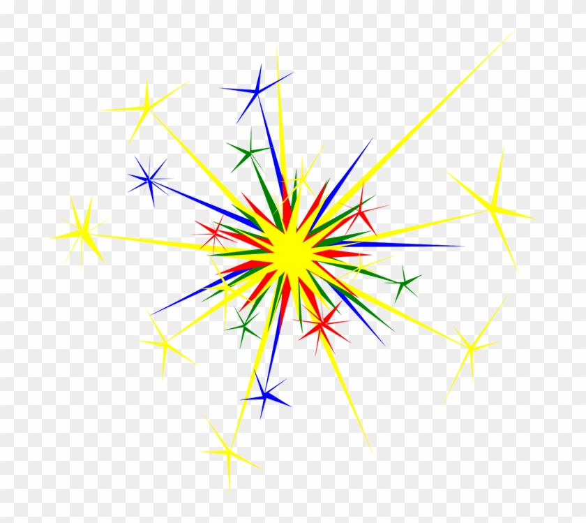 Clip Art Fireworks Free - New Year's Fireworks Clipart #1036141