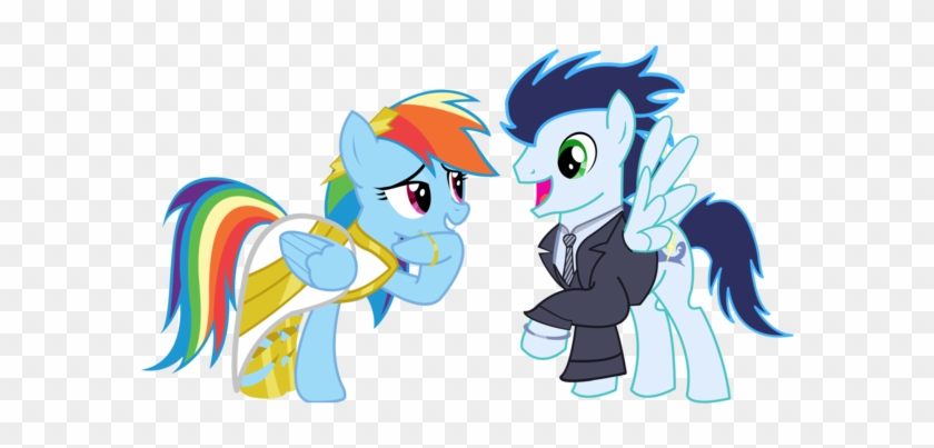Pony Wedding Commission - Soarin X Rainbow Dash Mlp Gif #1036148