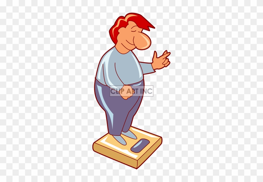 Weight Loss Scale Clipart Weightloss Fitness - Clip Art Scales Person #1036184