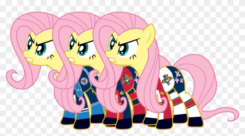 Fjojr, Clothes, Florida Panthers, Fluttershy, Hockey, - Cartoon #1036185