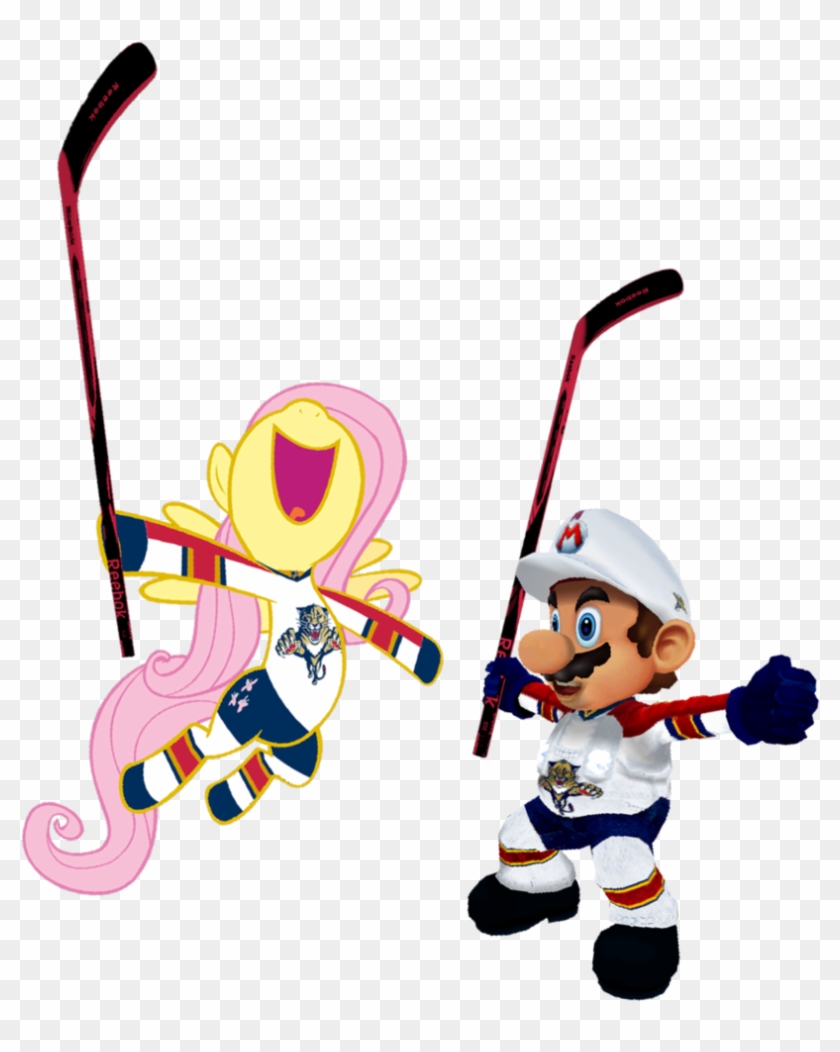 Fjojr, Florida Panthers, Fluttershy, Goal, Happy, Hockey, - Cartoon #1036189