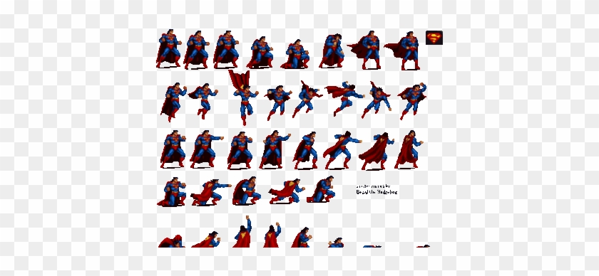 Justice League Task Force Sprites - Superman The Game #1036440