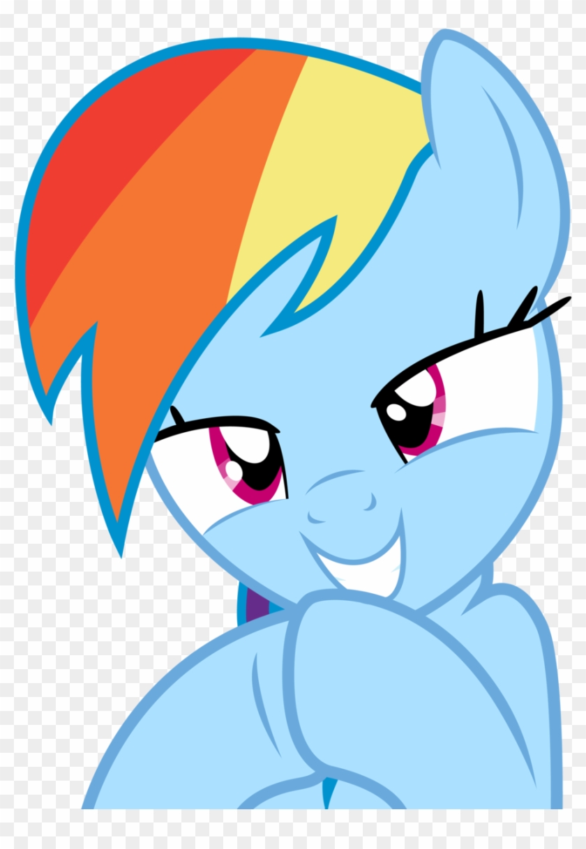 Rainbow Dash Smile By Yanoda-d4x4408 - Rainbow Dash Evil Smile #1036476