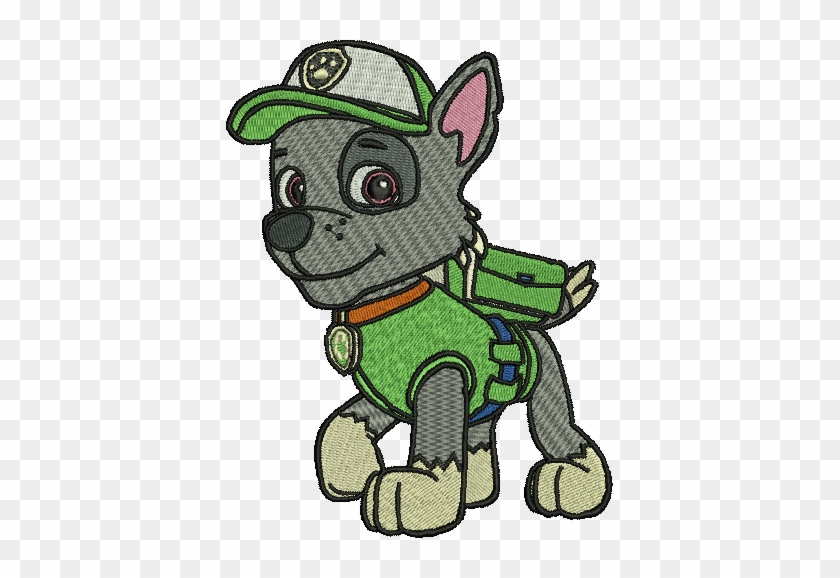 Rocky Paw Patrol Embroidery Designs Cartoon Character - Rocky Off Paw Patrol  - Free Transparent PNG Clipart Images Download