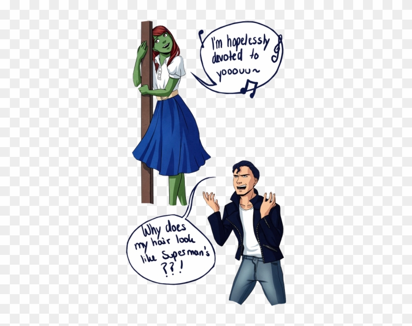 I Love Crossovers Lol Xd Connors Reaction This Pretty - Miss Martian And Superboy Fanfiction #1036508