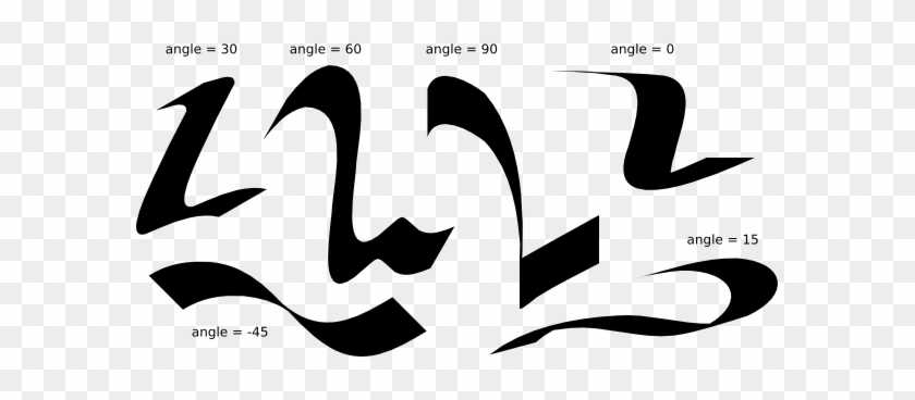 Each Traditional Calligraphy Style Has Its Own Prevalent - Calligraphy Angles #1036527