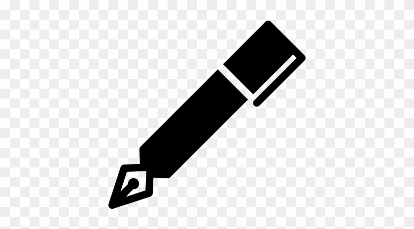 Calligraphy Pen Vector - Calligraphy Pen Vector Sign #1036544