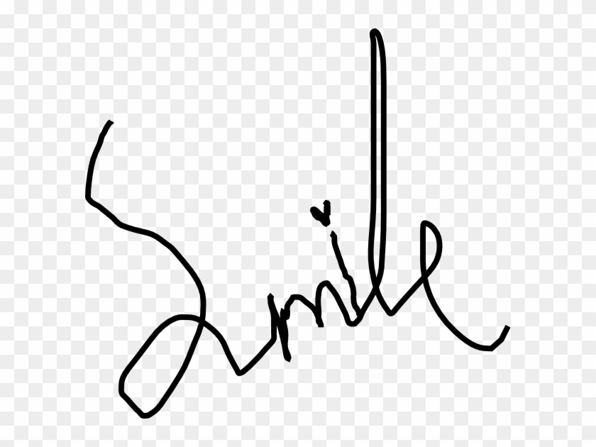 Smile Clip Art - Line Art #1036586