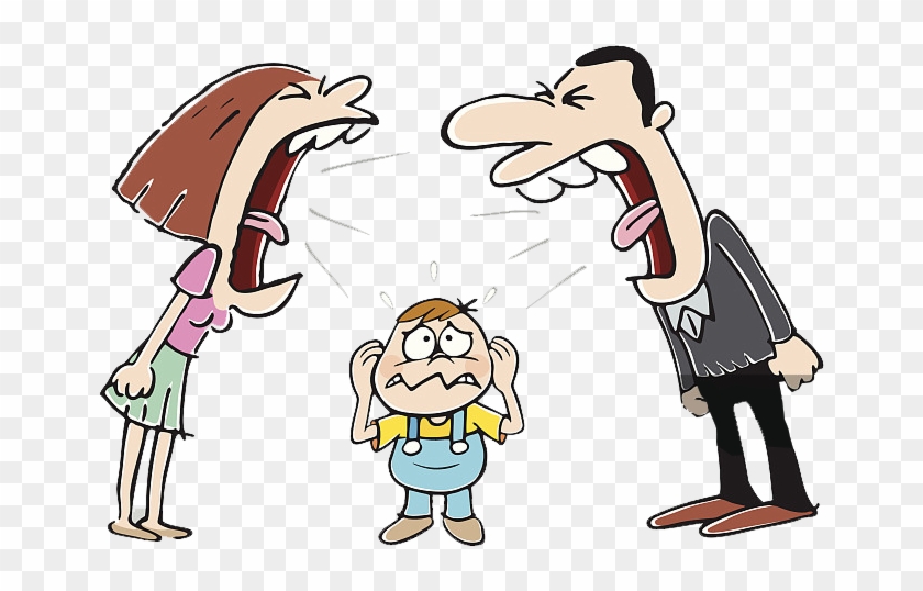 Cartoon Conflict Clip Art - Parents Fighting Cartoon #1036618