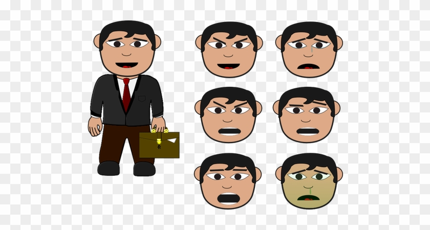 Businessman Vector Illustration - Salary Man Clipart #1036653