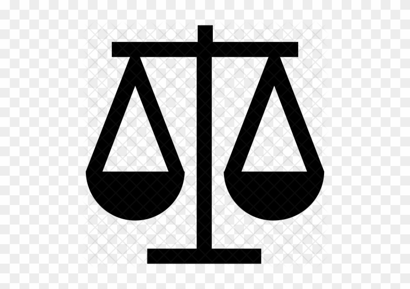 Scales Of Justice Icon - Law Sign Justice #1036710