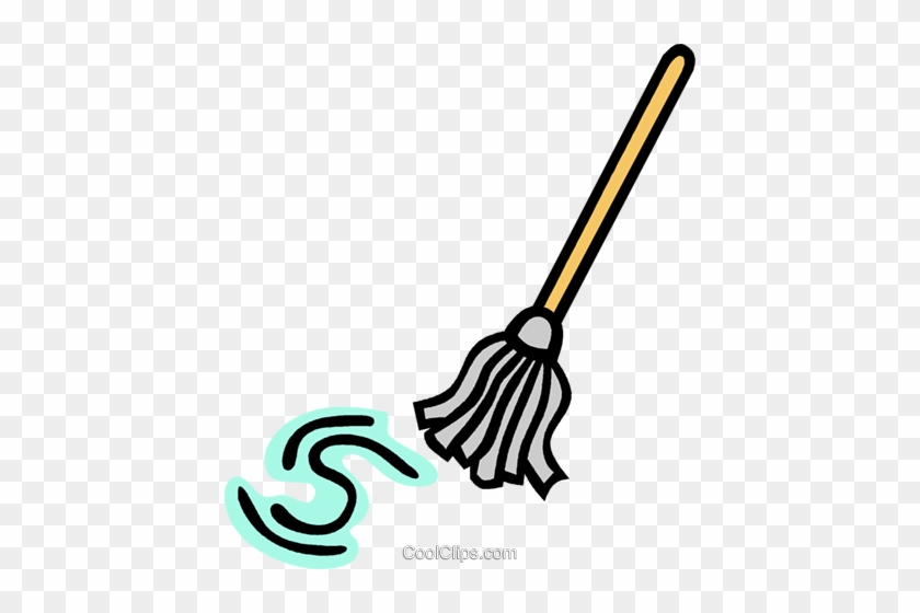 Mop Royalty Free Vector Clip Art Illustration - Mop Clip Art Png #1036719