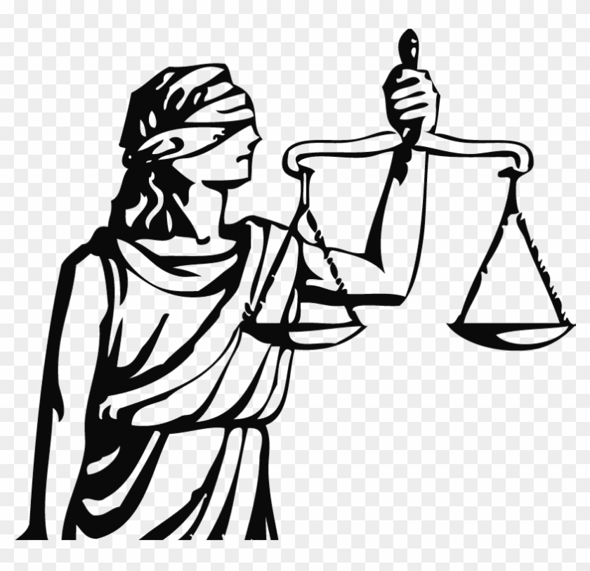 28 Collection Of Criminal Justice Drawings - Lady Justice #1036892