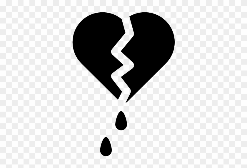 Split Heart Icon - Heartbroken Png #1036974