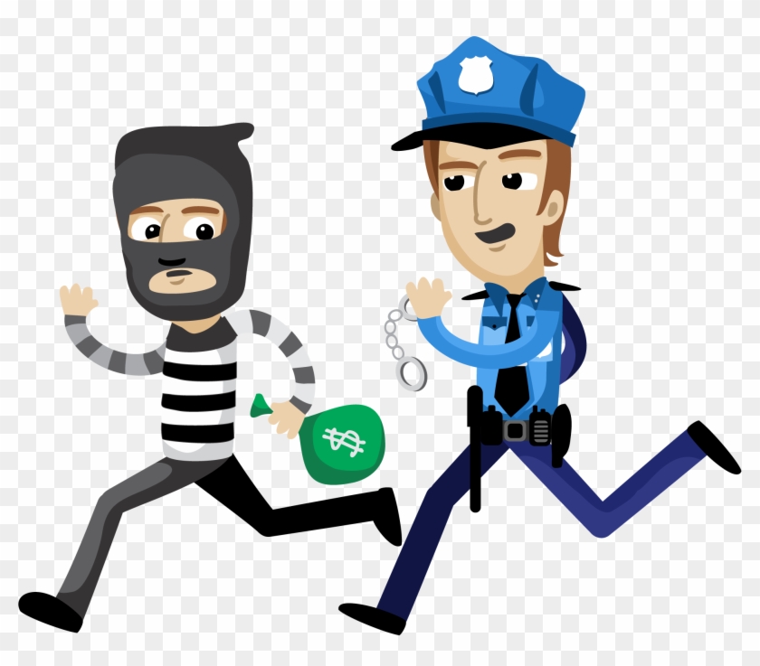卡通警察小偷 - Robber Png #1037075