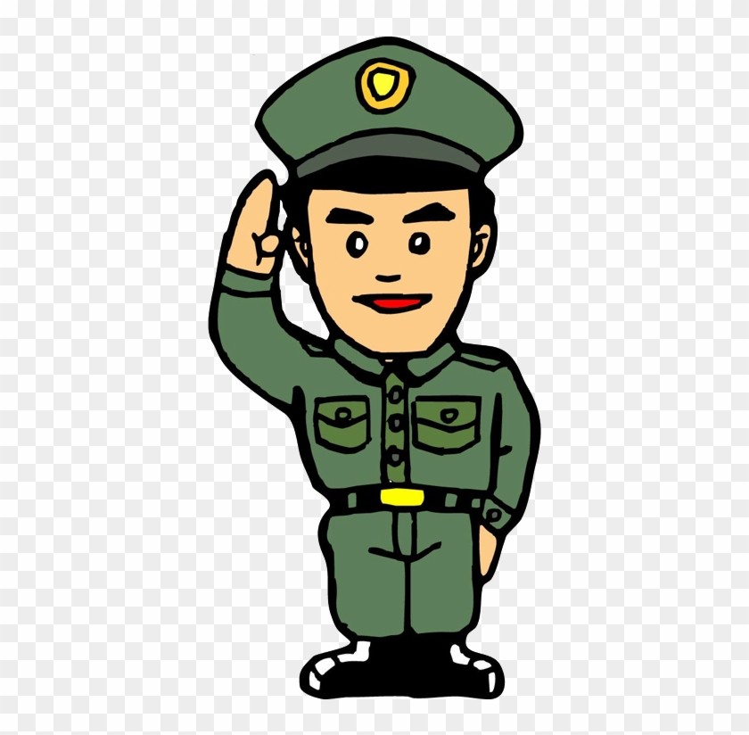 卡通可爱的人民警察 - Vector Graphics #1037104