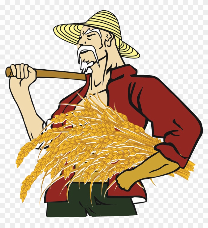 Farmer Clip Art - L Agriculteur Dessin Coloré #1037236