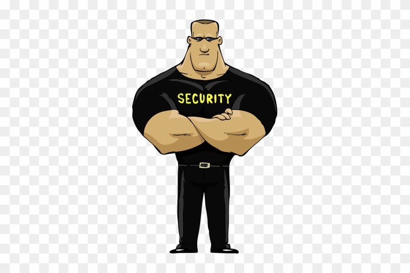 Personal Guards - Cartoon Security Guard #1037337