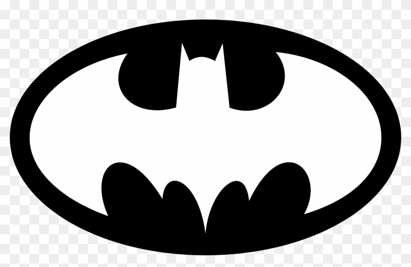 Batman Logo Black And White - Batman Simbolo Para Colorir #1037393