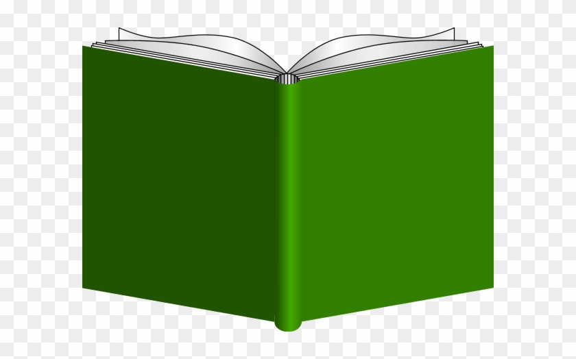 Book Clipart Green - Open Book Back Clip Art #1037569