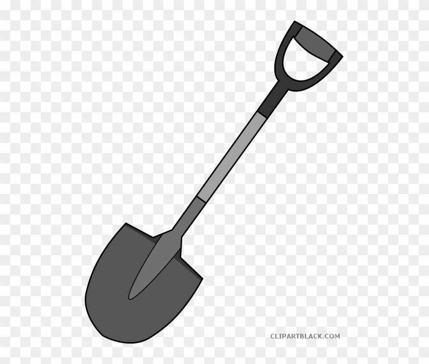 Shovel Tools Free Black White Clipart Images Clipartblack - Clip Art Of Shovel #1037585