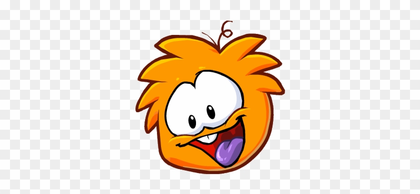 Orange New Style Puffle - Club Penguin Puffles Png #1037910