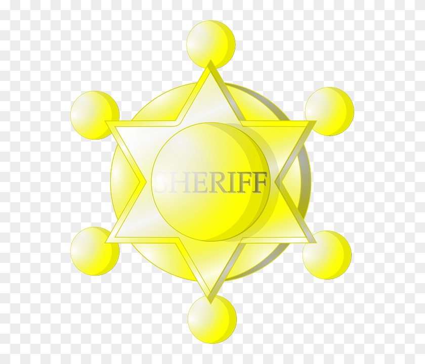 Star, Yellow, Police, Signs, Symbols, Sheriff, Badge - Estrela Amarela Xerife #1037927