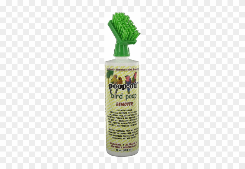 Poop Off Bird Clean Up Liquid With Brush Top 16oz #1038000