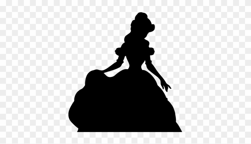 Princess Tea Party - Beauty And The Beast Silhouette #1038378