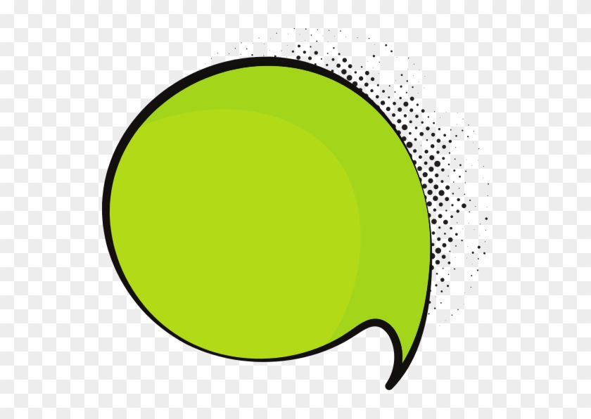 Pop Art Style Green Speech Bubble - Modern Art #1038418