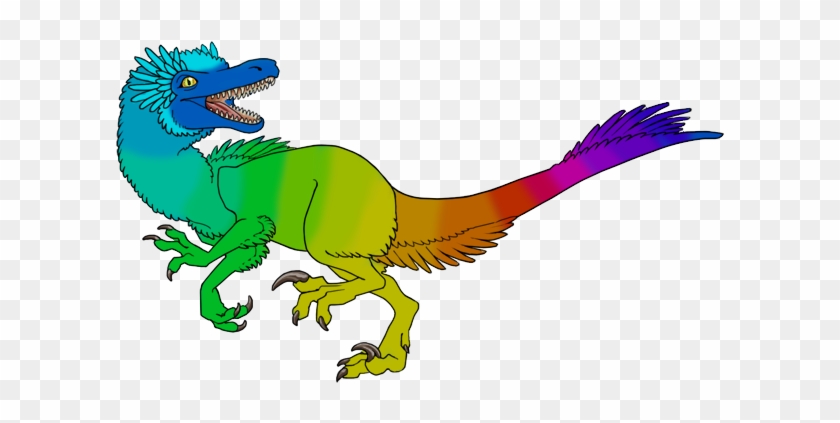 Velociraptor-rainbow - Illustration #1038534