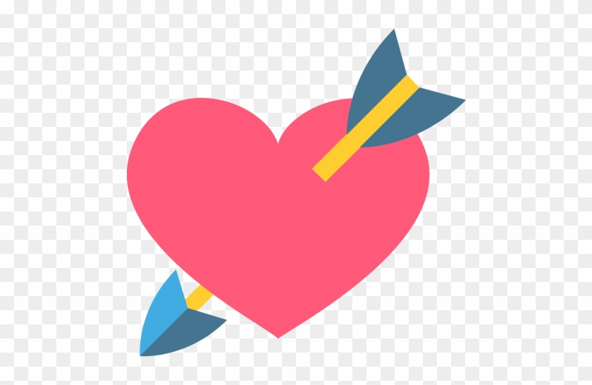 Heart With Arrow Emoji Icon Vector Symbol Free Download - Heart With Arrow Emoji #1038554