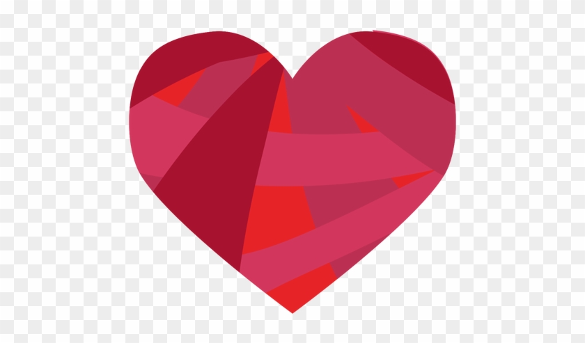 Colorful Heart Sticker Transparent Png - Heart #1038564