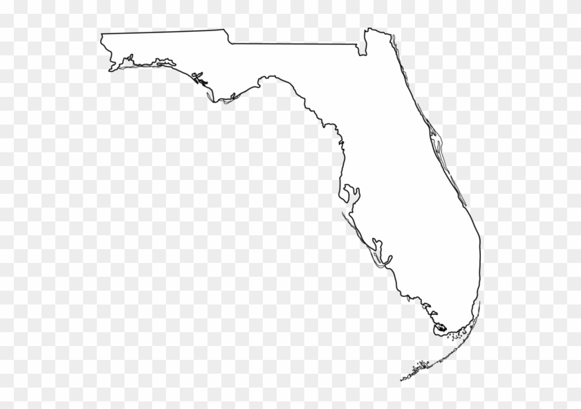 Florida Starfish Clip Art Clipart Image - Black And White Florida Map Png #1038600