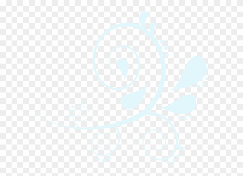 Blue Swirl Svg Clip Arts 600 X 529 Px - White Paisley Png #1038614