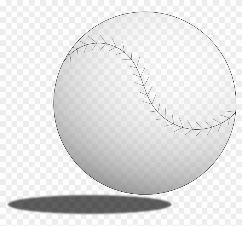 Baseball Clipart Shadow - Beyzbol Topu Png #1038623