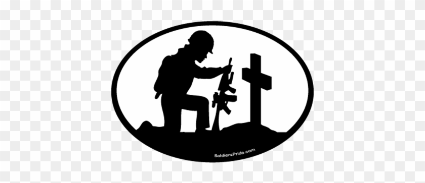 Fallen Soldier Symbol - Design With Vinyl Design 108 Army Navy Military Soldier #1038668