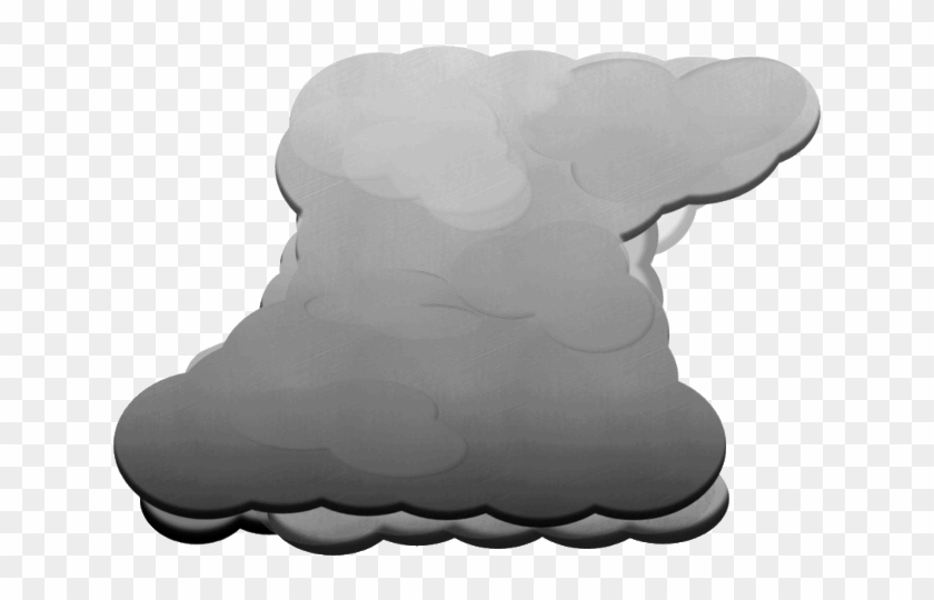Clouds Clipart Cummulus - Cumulonimbus Clouds Outline #1038764