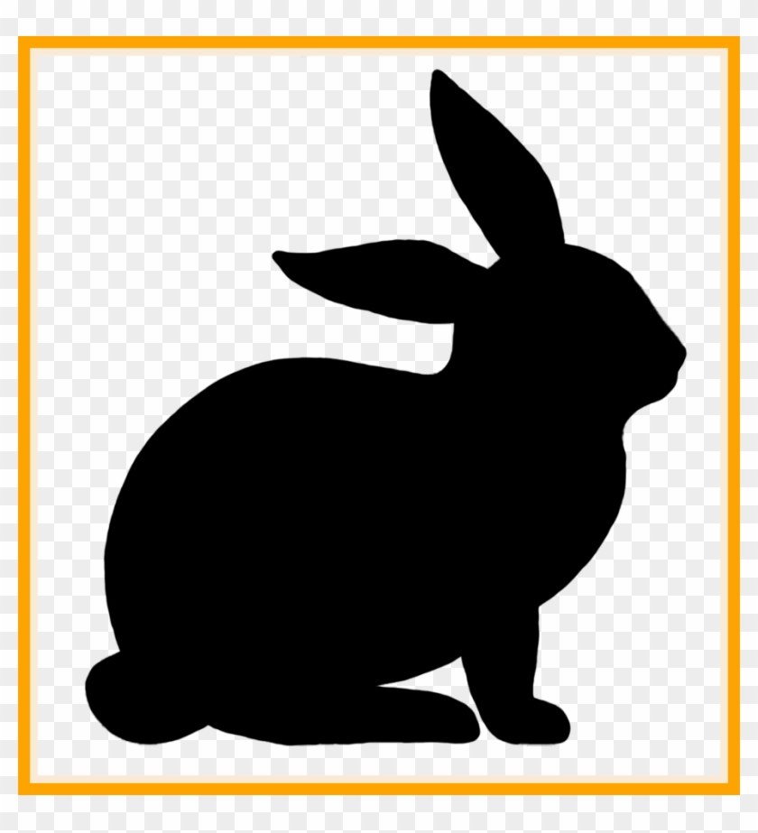 The Best Rabbit Silhouette Bunny Gifts For Lovers Of - Silhouette Of A New Zealand Rabbit #1038772