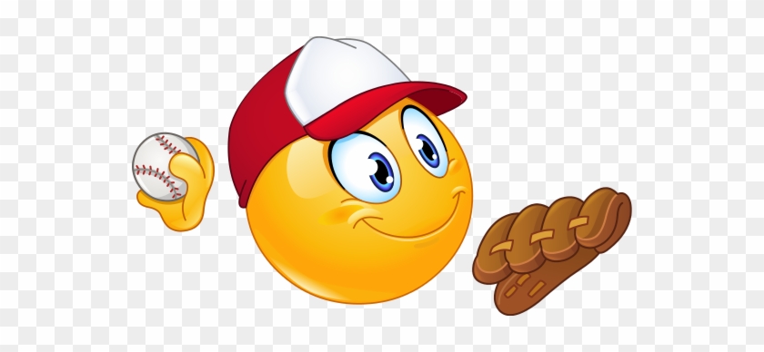 Baseball Pitcher Emoticon - Baseball Smiley Face #1038802