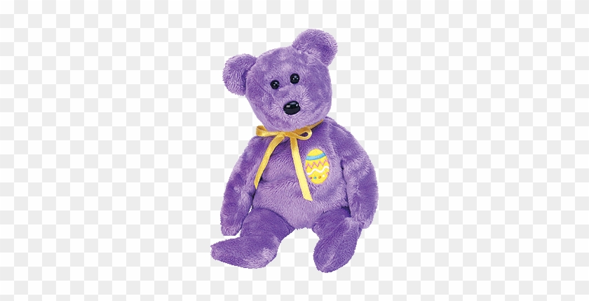 Eggs Iii - Ty Beanie Baby - Eggs 3 The Purple Easter Bear #1038896