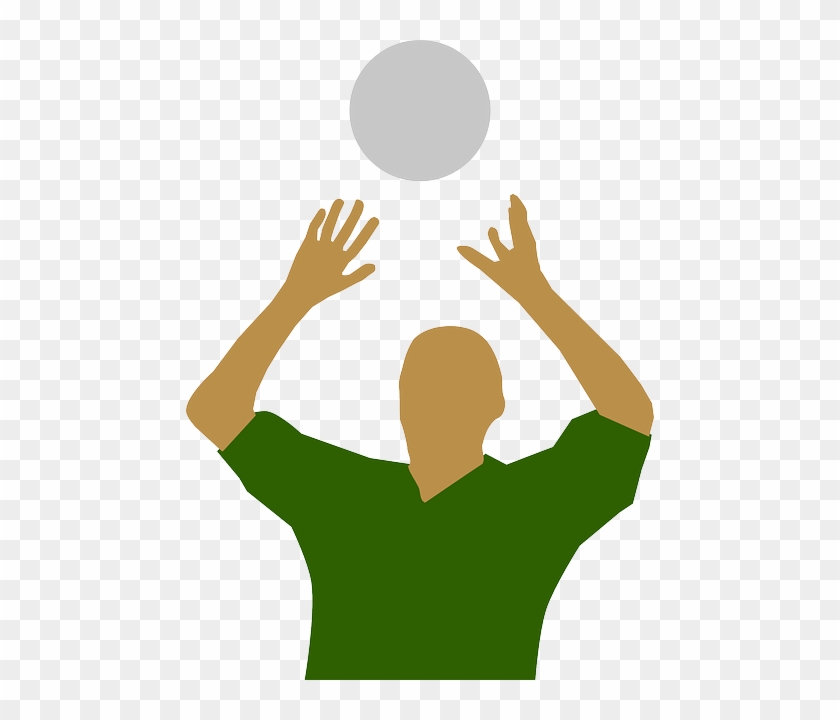 Handball, Ball, Catch, Throw, Sports, Man - Set Volleyball Clip Art #1038953
