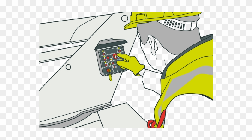 [image] An Operator Checks The Mewp's Controls Before - Control Hazard Before It Start #1038963