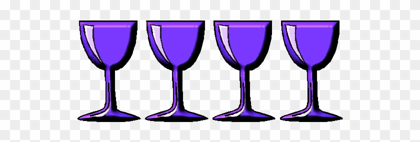 Wine Clipart 4 Cup - 4 Cups Of Passover #1039048
