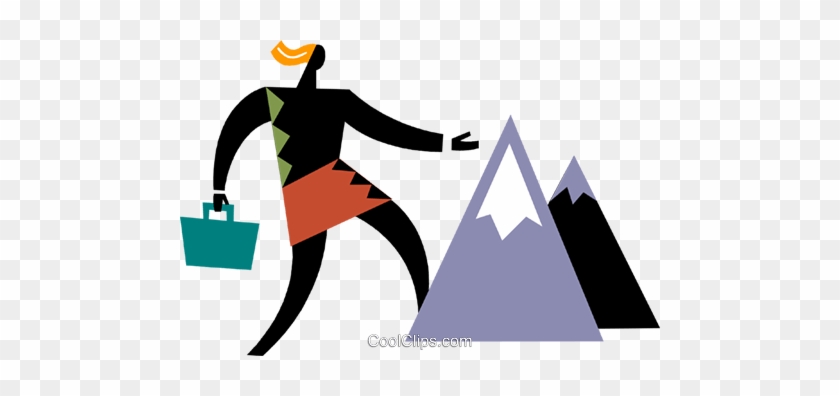 Reaching The Summit Royalty Free Vector Clip Art Illustration - Reaching The Summit Royalty Free Vector Clip Art Illustration #1039050
