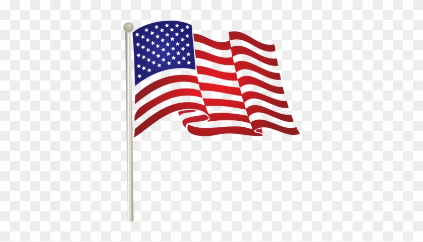 Pin American Flag Clip Art - Usa Flag Transparent Background #1039115